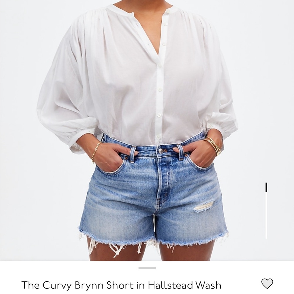 Madewell curvy Brynn short 28 Curvy